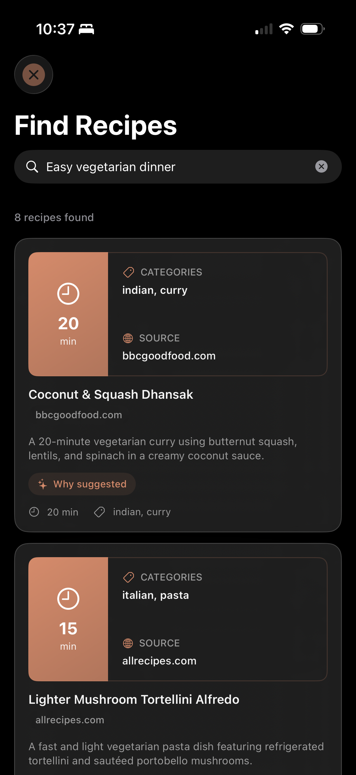 Recipe List